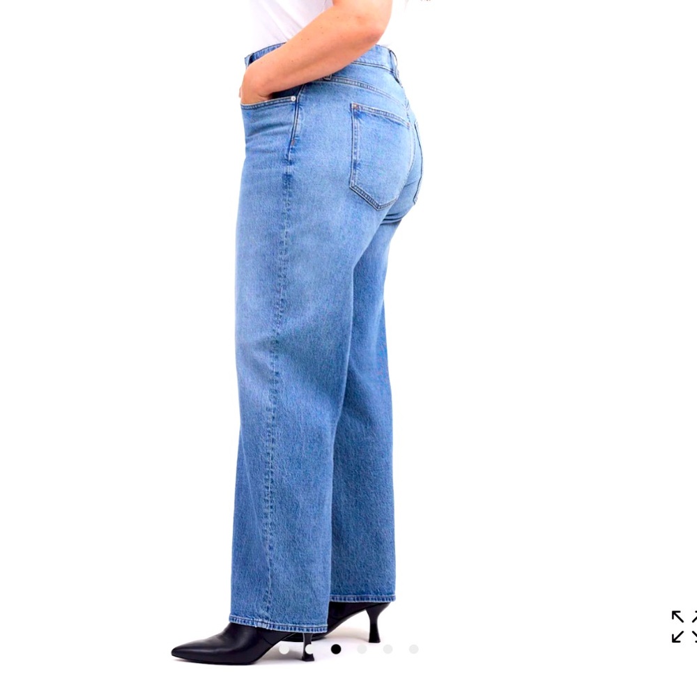 Madewell The Plus Perfect Vintage Wide-Leg Jean. H8958. Plus Size 36. NWT